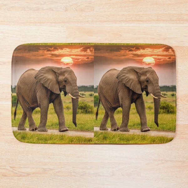 Item preview, Elephant Portrait. Elephant photo, vibrant elephant, vintage elephant, summer season designed and sold by ElephantVibes.