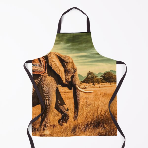 Item preview, Elephant Portrait. Elephant photo, vibrant elephant, vintage elephant, summer season designed and sold by ElephantVibes.