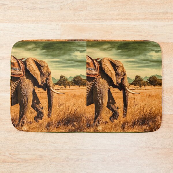 Item preview, Elephant Portrait. Elephant photo, vibrant elephant, vintage elephant, summer season designed and sold by ElephantVibes.
