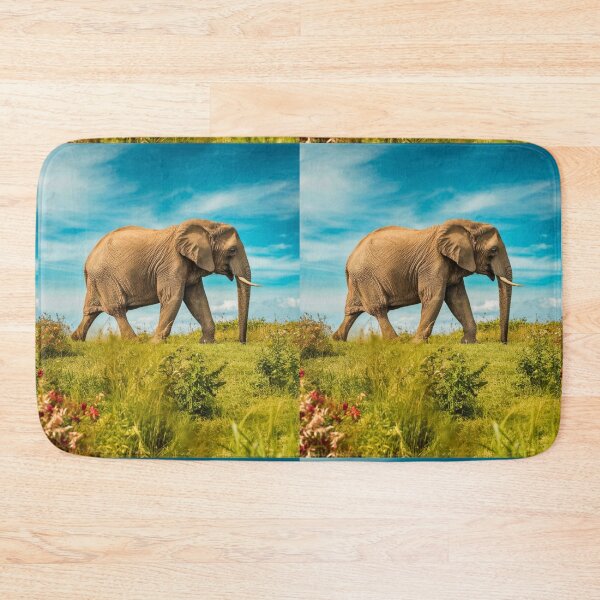 Item preview, Elephant Portrait. Elephant photo, vibrant elephant, vintage elephant, summer season designed and sold by ElephantVibes.