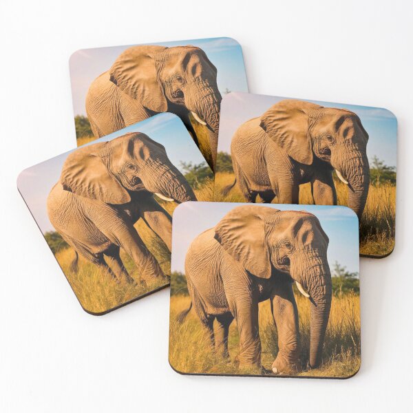 Item preview, Elephant Portrait. Elephant photo, vibrant elephant, vintage elephant, summer season designed and sold by ElephantVibes.