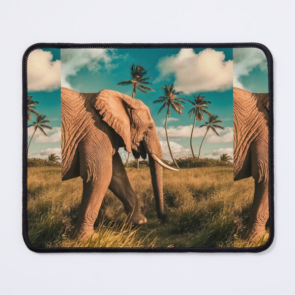 Item preview, Elephant Portrait. Elephant photo, vibrant elephant, vintage elephant, summer season designed and sold by ElephantVibes.