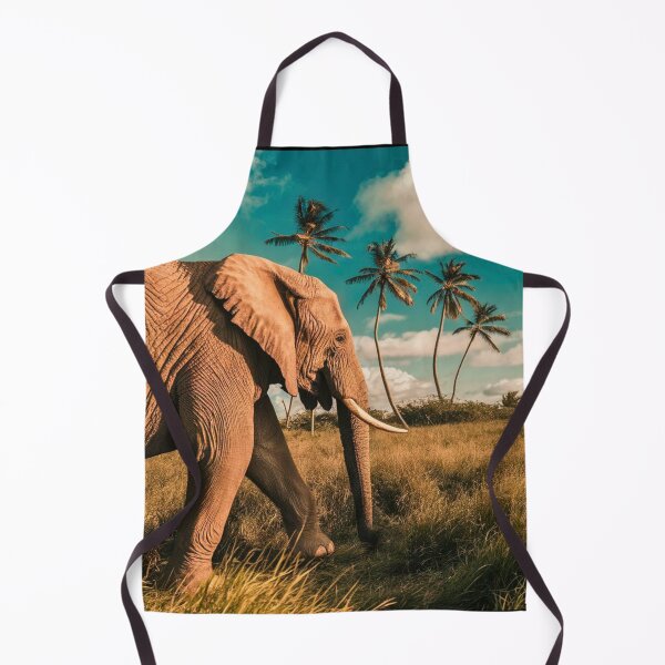 Item preview, Elephant Portrait. Elephant photo, vibrant elephant, vintage elephant, summer season designed and sold by ElephantVibes.