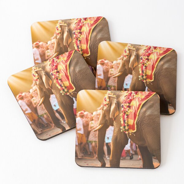 Item preview, Elephant Portrait. Elephant photo, vibrant elephant, vintage elephant, summer season designed and sold by ElephantVibes.