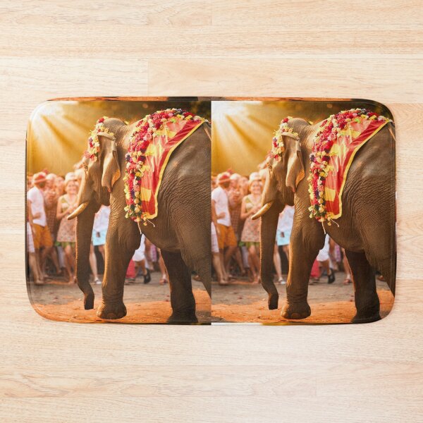 Item preview, Elephant Portrait. Elephant photo, vibrant elephant, vintage elephant, summer season designed and sold by ElephantVibes.