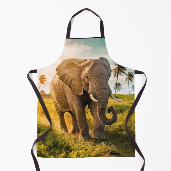 Item preview, Elephant Portrait. Elephant photo, vibrant elephant, vintage elephant, summer season designed and sold by ElephantVibes.