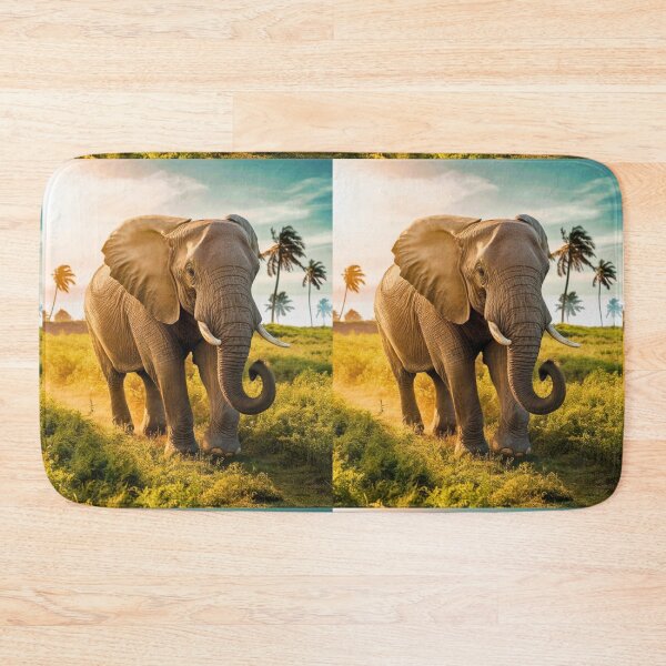 Item preview, Elephant Portrait. Elephant photo, vibrant elephant, vintage elephant, summer season designed and sold by ElephantVibes.