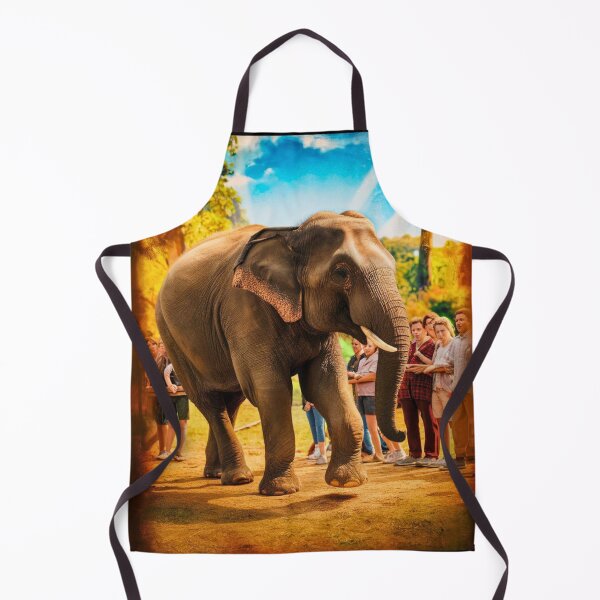 Item preview, Elephant Portrait. Elephant photo, vibrant elephant, vintage elephant, summer season designed and sold by ElephantVibes.
