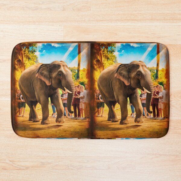 Item preview, Elephant Portrait. Elephant photo, vibrant elephant, vintage elephant, summer season designed and sold by ElephantVibes.