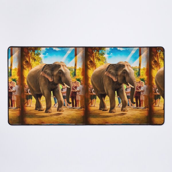 Item preview, Elephant Portrait. Elephant photo, vibrant elephant, vintage elephant, summer season designed and sold by ElephantVibes.