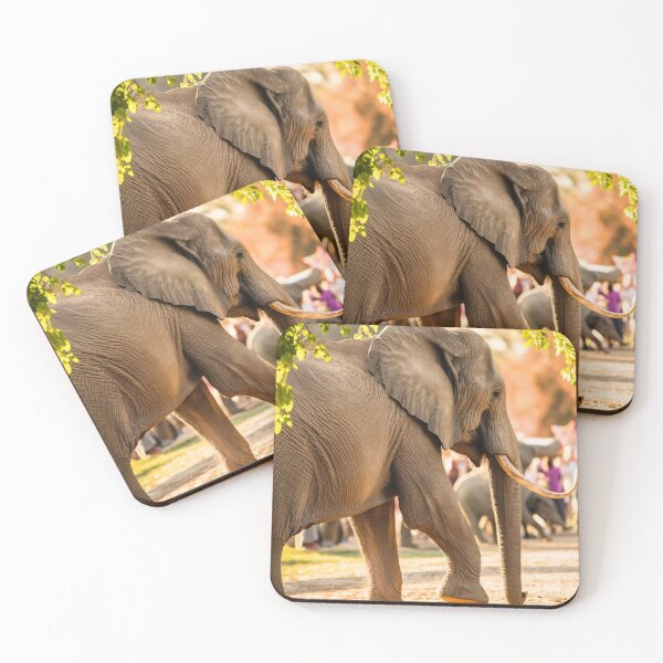 Item preview, Elephant Portrait. Elephant photo, vibrant elephant, vintage elephant, summer season designed and sold by ElephantVibes.