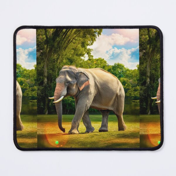 Item preview, Elephant Portrait. Elephant photo, vibrant elephant, vintage elephant, summer season designed and sold by ElephantVibes.