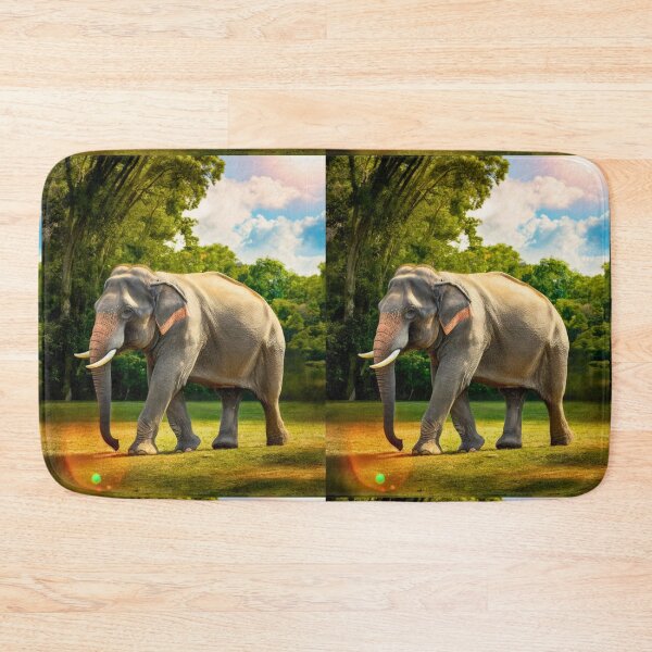 Item preview, Elephant Portrait. Elephant photo, vibrant elephant, vintage elephant, summer season designed and sold by ElephantVibes.