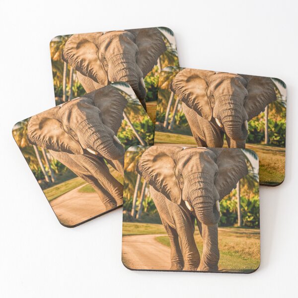 Item preview, Elephant Portrait. Elephant photo, vibrant elephant, vintage elephant, summer season designed and sold by ElephantVibes.