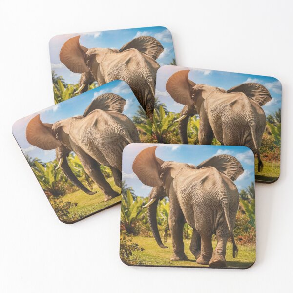 Item preview, Elephant Portrait. Elephant photo, vibrant elephant, vintage elephant, summer season designed and sold by ElephantVibes.