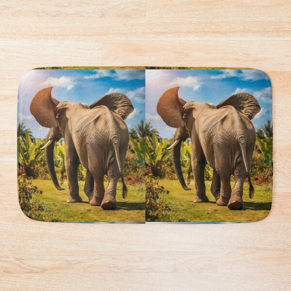 Item preview, Elephant Portrait. Elephant photo, vibrant elephant, vintage elephant, summer season designed and sold by ElephantVibes.