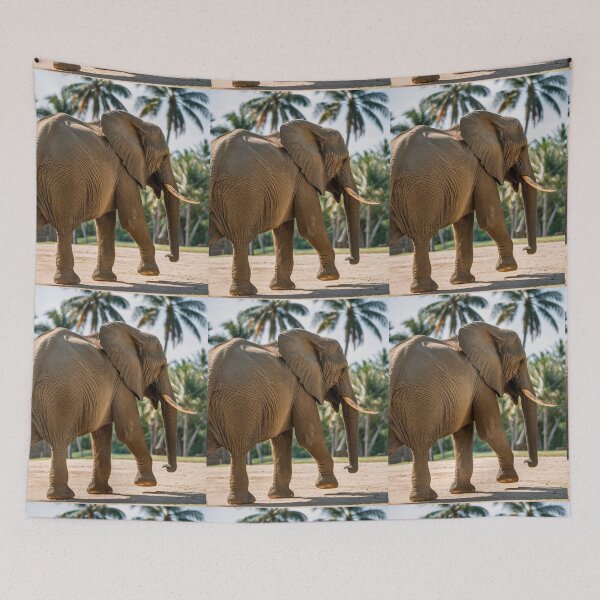 Item preview, Elephant Portrait. Elephant photo, vibrant elephant, vintage elephant, summer season designed and sold by ElephantVibes.
