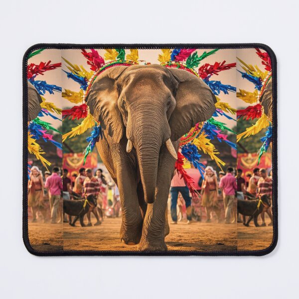 Item preview, Elephant Portrait. Elephant photo, vibrant elephant, vintage elephant, summer season designed and sold by ElephantVibes.