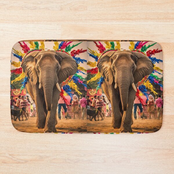 Item preview, Elephant Portrait. Elephant photo, vibrant elephant, vintage elephant, summer season designed and sold by ElephantVibes.