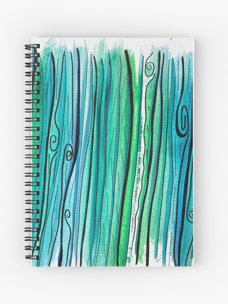 Thumbnail 1 of 3, Journal, Tree Doodle Stripes designed and sold by ThespisMedia.