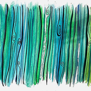 Artwork thumbnail, Tree Doodle Stripes by ThespisMedia