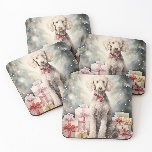 Item preview, Christmas Portrait of a Bedlington Terrier designed and sold by Samuelsboro.