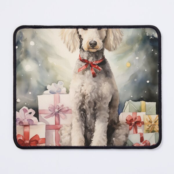 Item preview, Christmas Portrait of a Bedlington Terrier designed and sold by Samuelsboro.