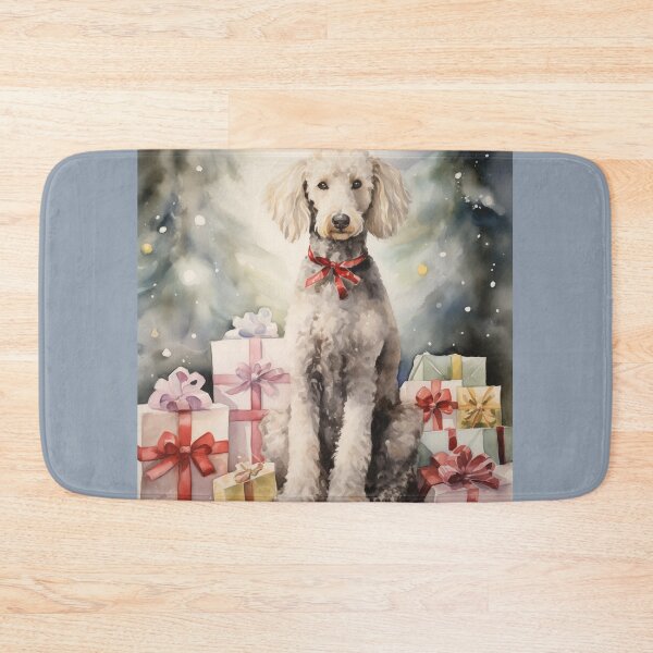 Item preview, Christmas Portrait of a Bedlington Terrier designed and sold by Samuelsboro.