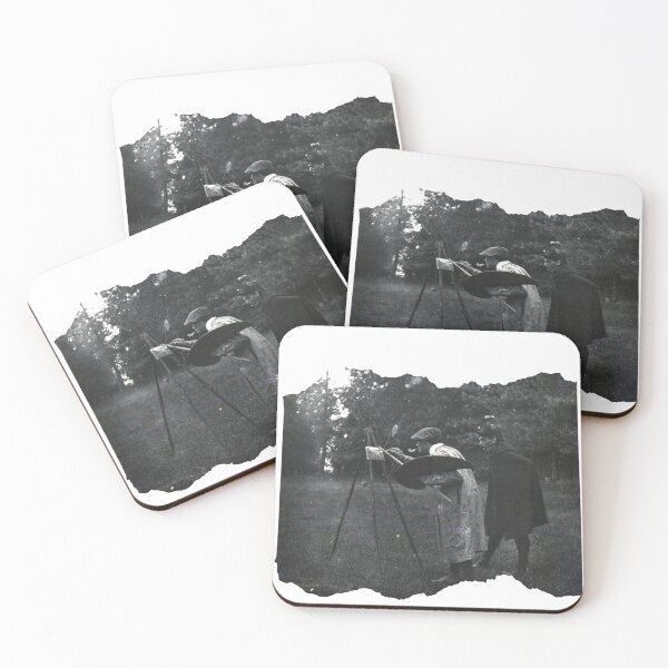 Item preview, artists in plein air and having a bit of fun designed and sold by im-a-librarian.