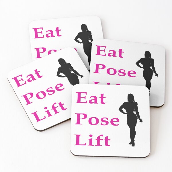 Item preview, Copy of Eat, Pose, Lift - Wellness (pink lettering) designed and sold by Maisys.
