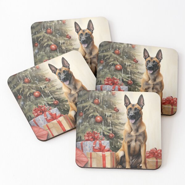 Item preview, Christmas Portrait of a Belgian Malinois designed and sold by Samuelsboro.