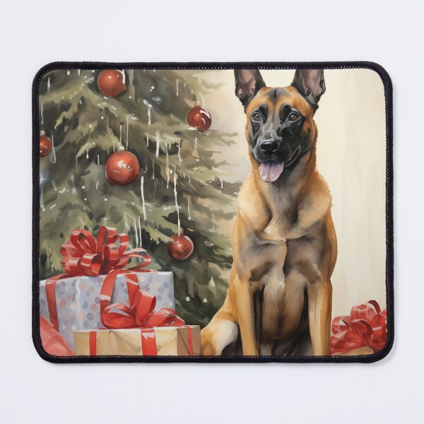 Item preview, Christmas Portrait of a Belgian Malinois designed and sold by Samuelsboro.
