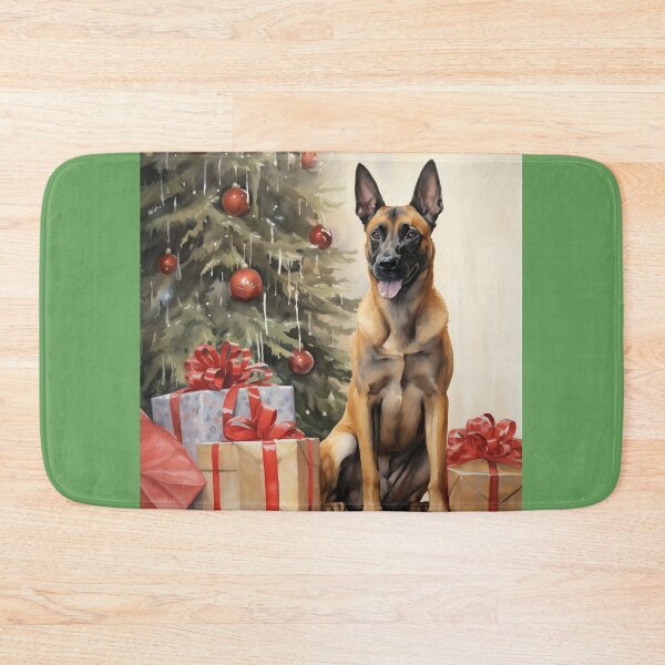 Item preview, Christmas Portrait of a Belgian Malinois designed and sold by Samuelsboro.