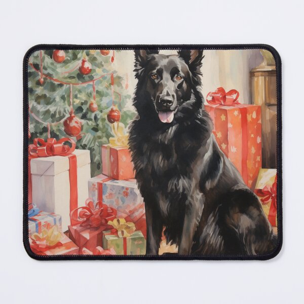 Item preview, Christmas Portrait of a Belgian Sheepdog designed and sold by Samuelsboro.