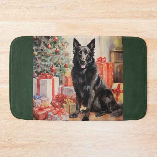 Item preview, Christmas Portrait of a Belgian Sheepdog designed and sold by Samuelsboro.