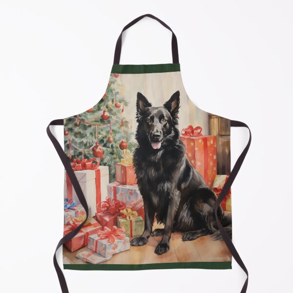 Item preview, Christmas Portrait of a Belgian Sheepdog designed and sold by Samuelsboro.