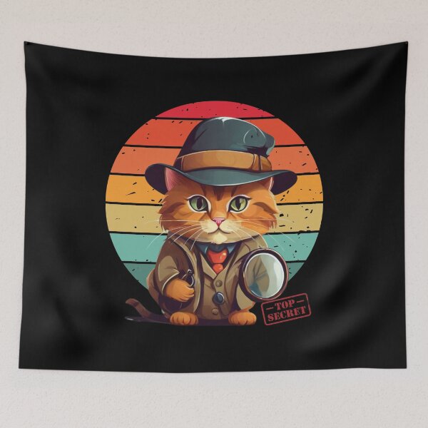 Item preview, detective cat designed and sold by yuki-hana.