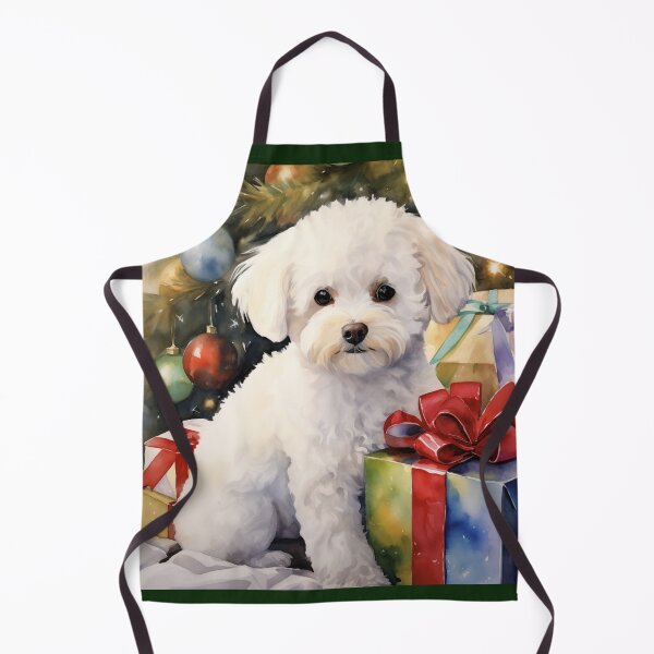 Item preview, Christmas Portrait of a Bichon Frise (cute) designed and sold by Samuelsboro.