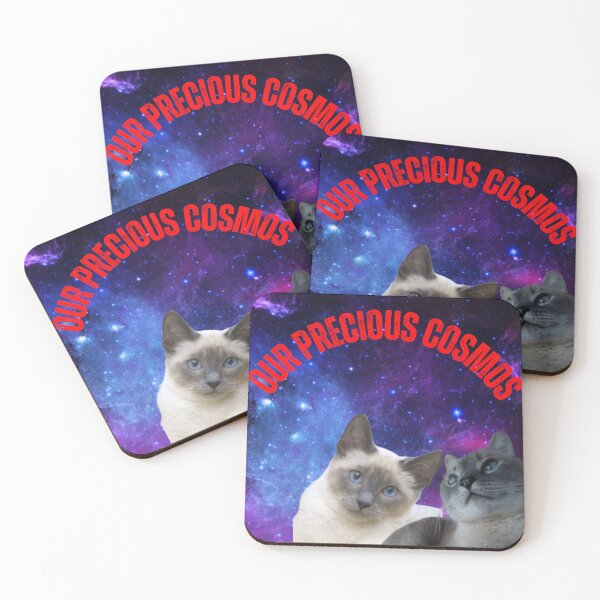 Item preview, "Cosmic Harmony: Dual Cat Galaxy Art  designed and sold by Mrpalaad.