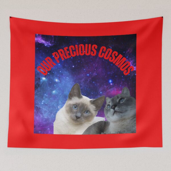 Item preview, "Cosmic Harmony: Dual Cat Galaxy Art  designed and sold by Mrpalaad.