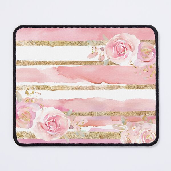 Aperçu de l'œuvre Motif Floral Chic Rose créée et vendue par LVPRINTS.