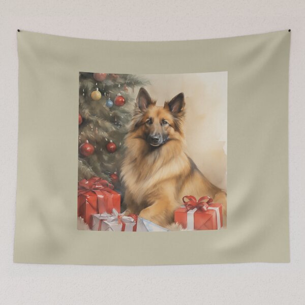 Item preview, Christmas Portrait of a Belgian Tervuren designed and sold by Samuelsboro.