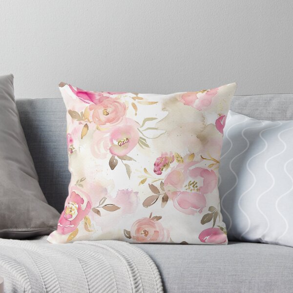 Item preview, Pretty pink and gold Florals designed and sold by LVPRINTS.