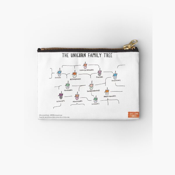 Item preview, The Unicorn Family Tree (White) designed and sold by Unicorns Unite.