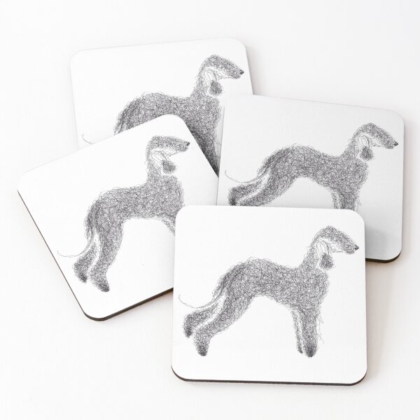 Item preview, Bedlington Terrier sketch illustration designed and sold by WaterbugDesign.