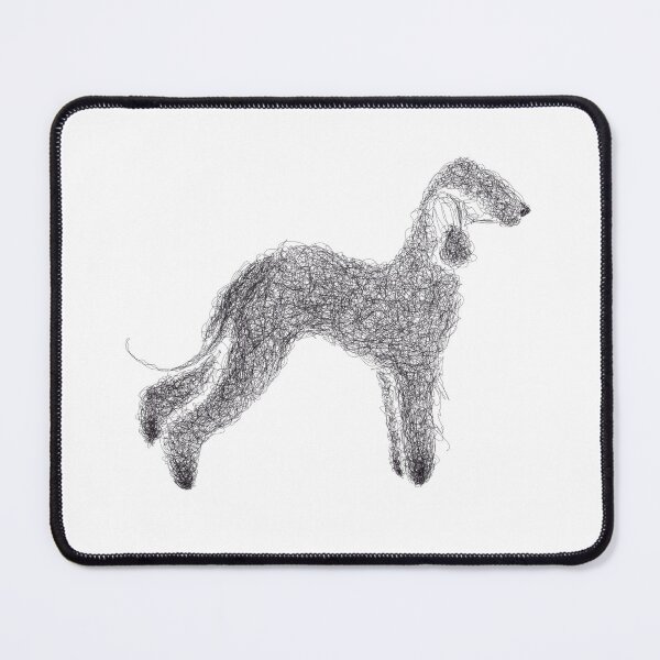 Item preview, Bedlington Terrier sketch illustration designed and sold by WaterbugDesign.