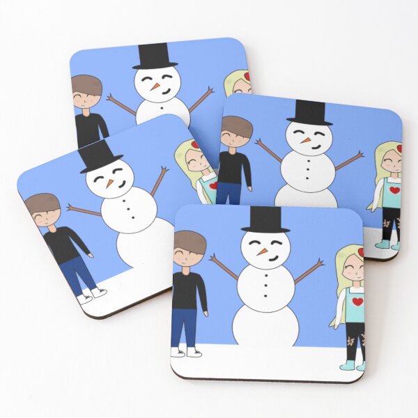 Item preview, Freddie and Eve with Snowman designed and sold by GooglyEyes-.