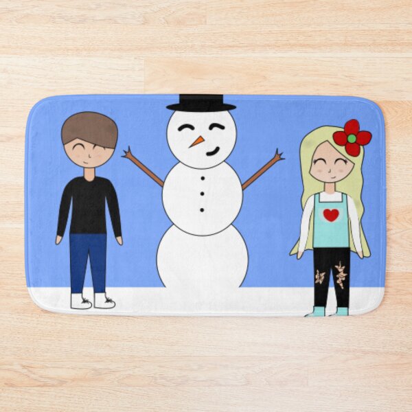 Item preview, Freddie and Eve with Snowman designed and sold by GooglyEyes-.