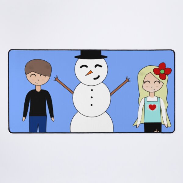 Item preview, Freddie and Eve with Snowman designed and sold by GooglyEyes-.