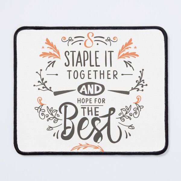 Item preview, Quirky Witty Fun: 'Staple it Together and Hope for the Best!' Collection by HahaHandlesHub designed and sold by HahaHandlesHub.
